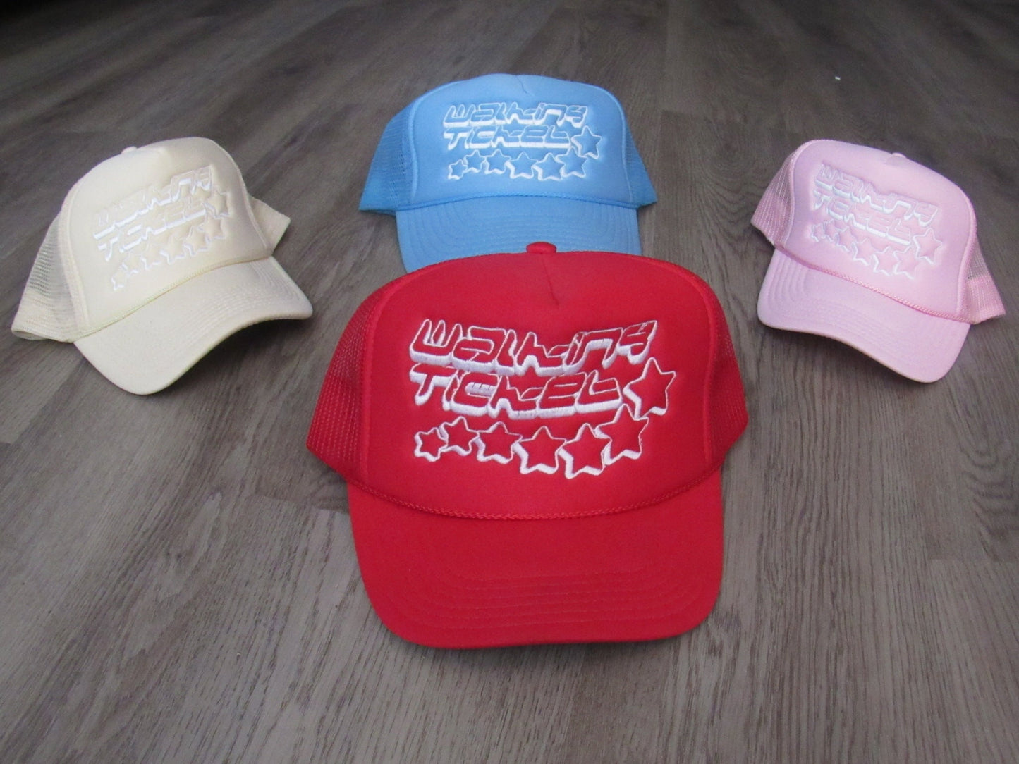 "Shooting Star" V.2 Collection Apparel & Accessories Walking Ticket Clothing Red/White