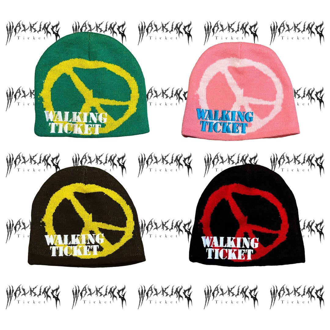 “Peace of mind” beanie Walking Ticket Co.