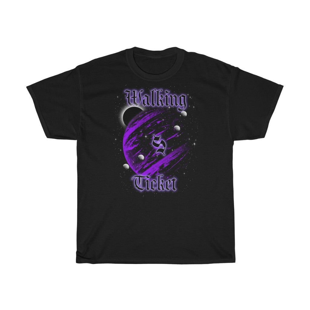 Purple Astro Tee Walking Ticket Clothing